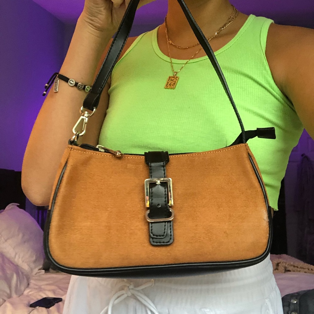 Vintage Suede Shoulder Bag
